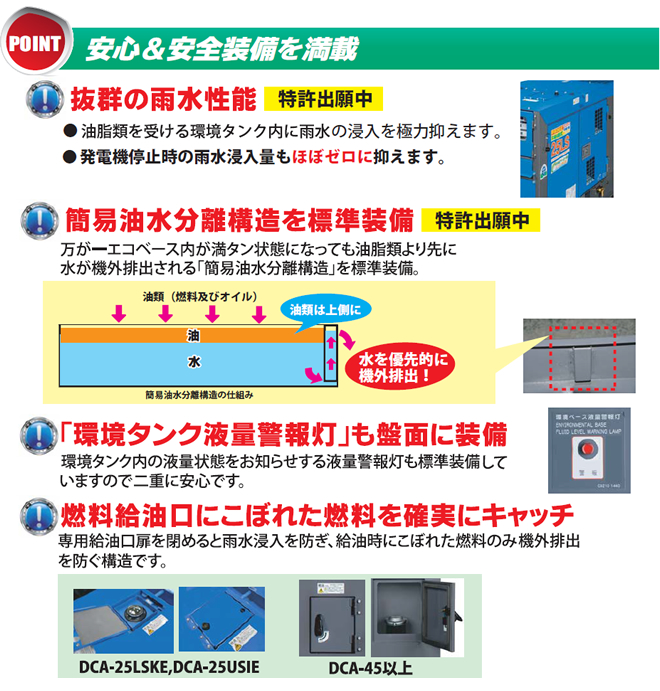 安心＆安全装備を満載